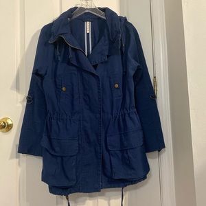 Willow and Clay L Navy Canvas Jacket/ Coat